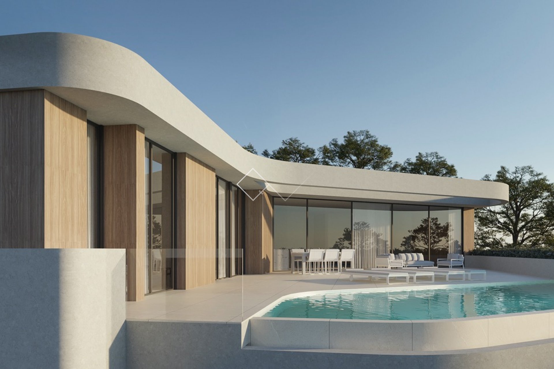 4 dormitorios - Villa moderna a construir en Moraira, Solpark con apartamento de invitados
