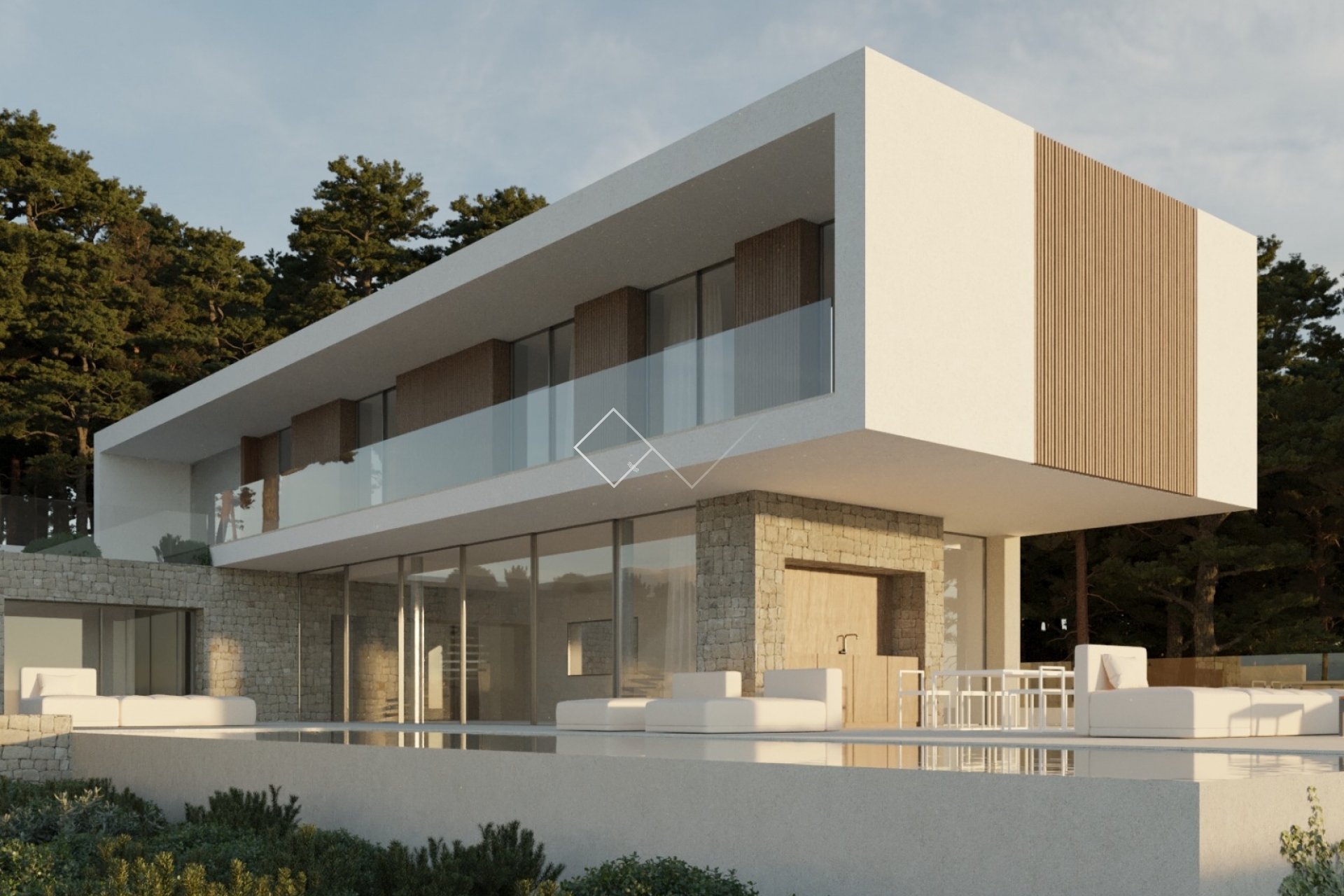 Lujosa y moderna villa con vistas al mar en venta en Moraira