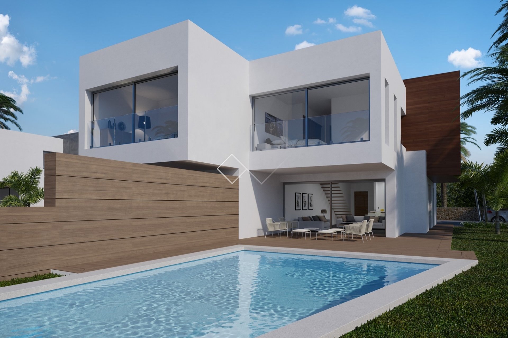 Neue Doppelhaushälfte in Moraira zu verkaufen, 600 m vom Meer