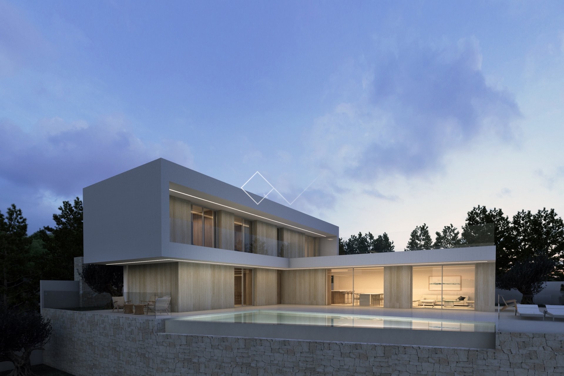 Project met licentie voor moderne villa te koop in Benissa, La Fustera