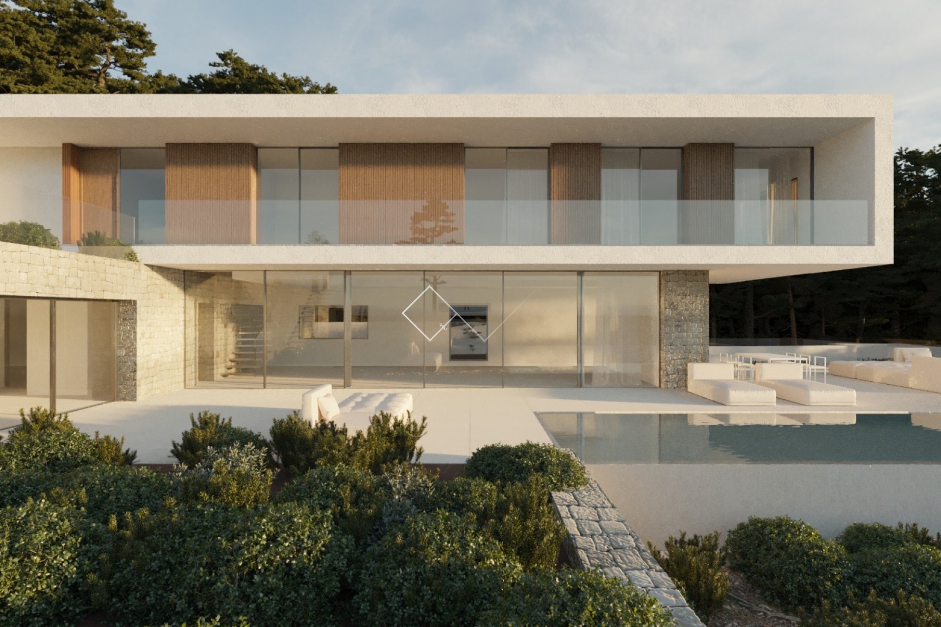 proyecto - Lujosa y moderna villa con vistas al mar en venta en Moraira