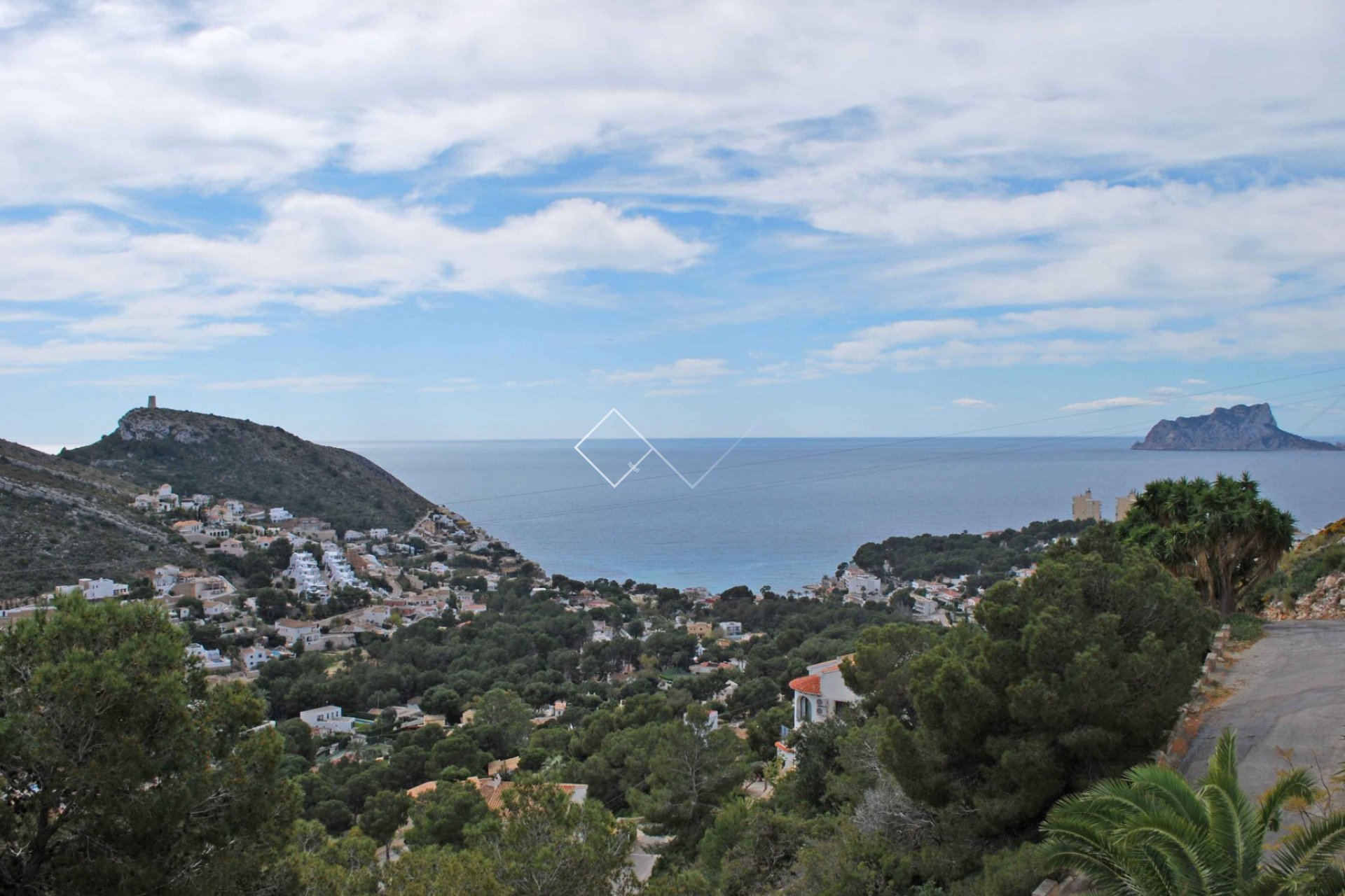 sea views -  Lovely 2 bed villa with great sea views, El Portet, Moraira