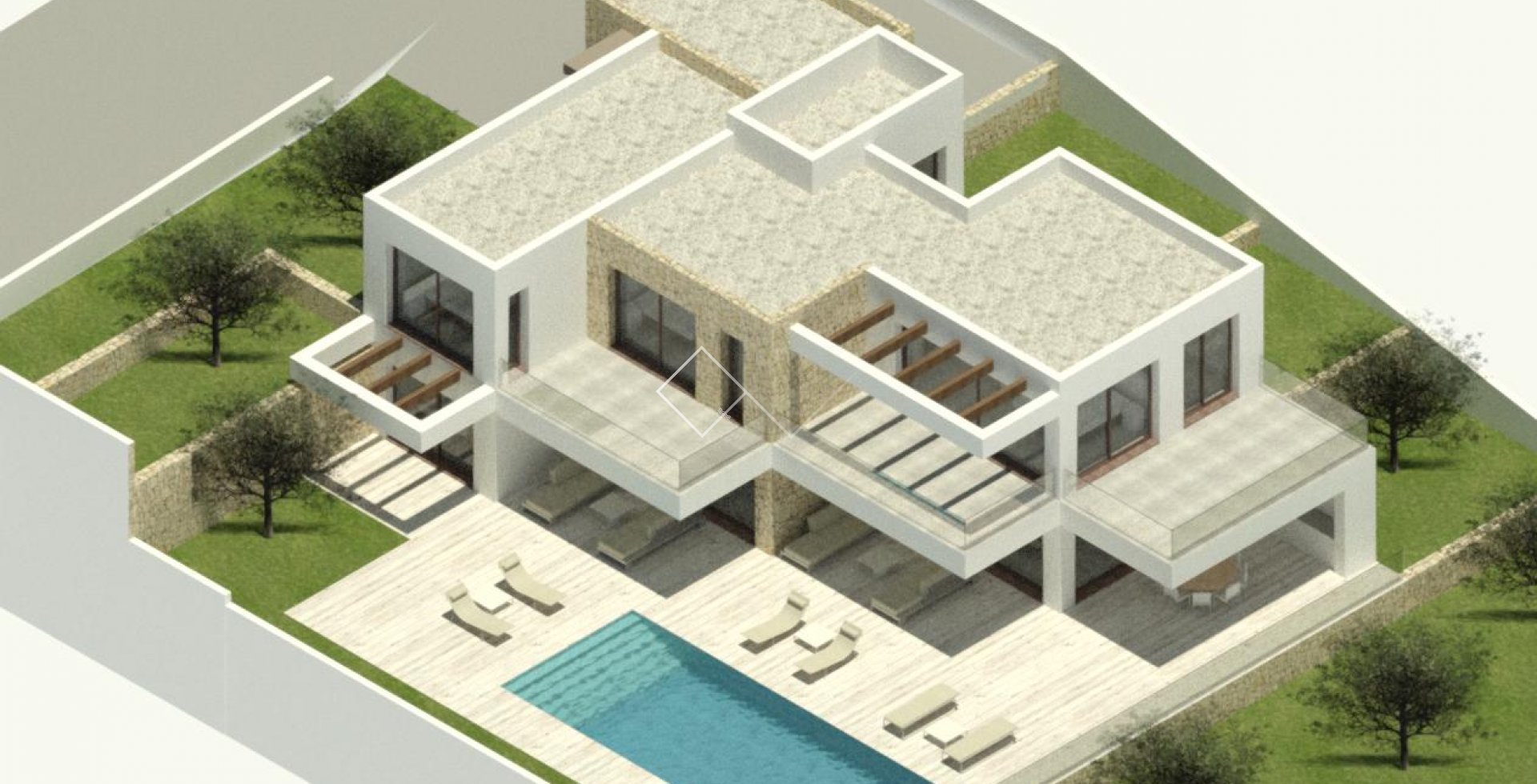 Huge new build villa with sea views in Moraira for sale
