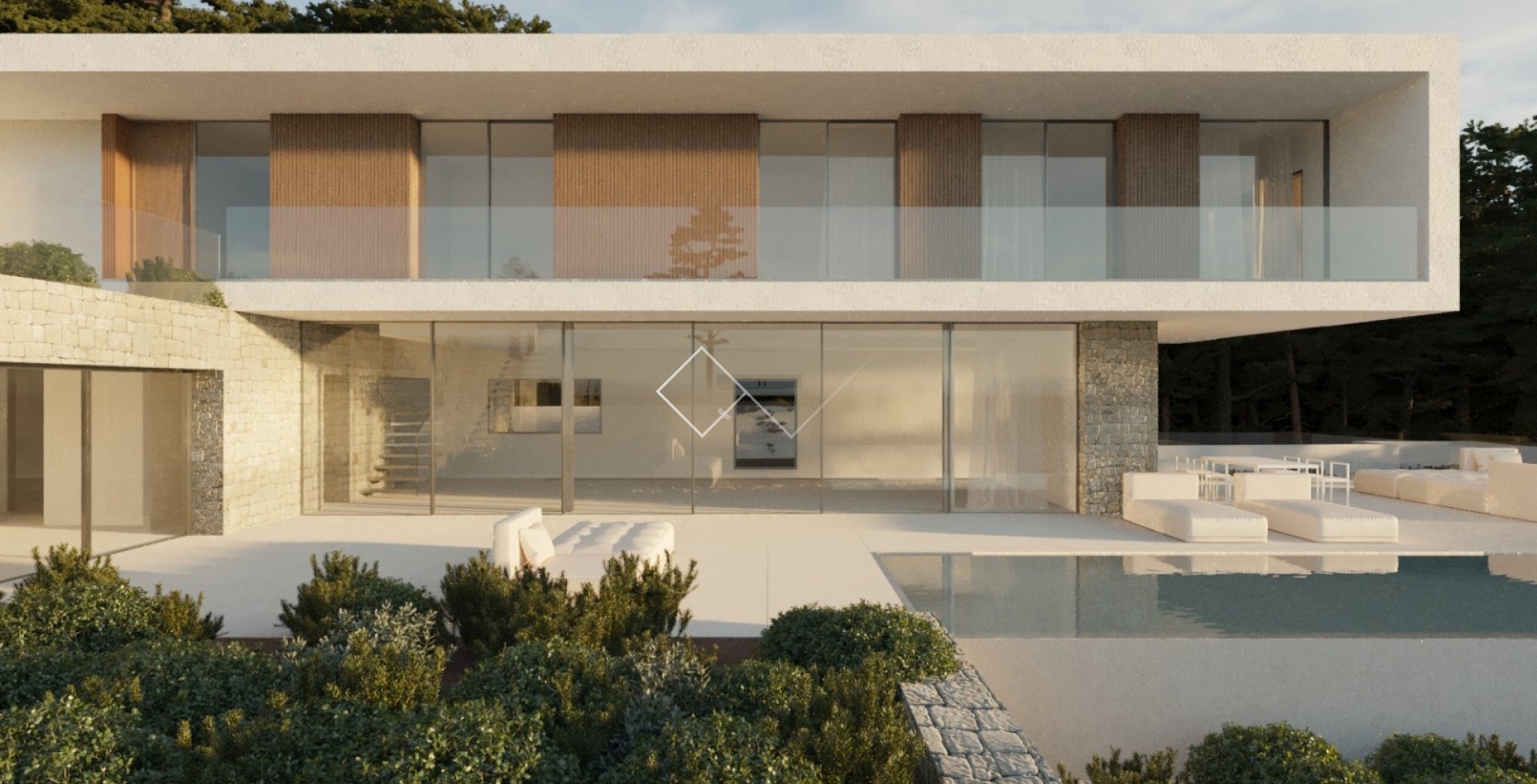 proyecto - Lujosa y moderna villa con vistas al mar en venta en Moraira