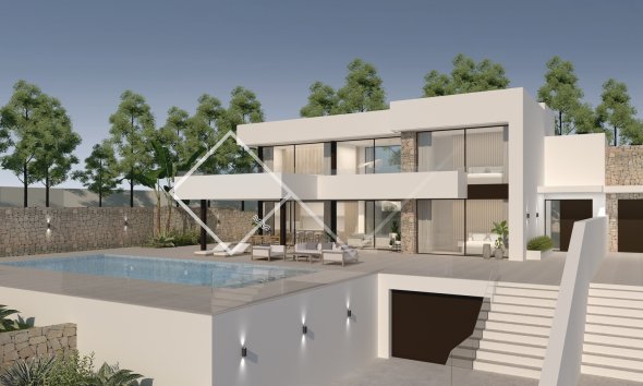 proyecto - Moderna y lujosa villa adosada en venta en Moraira