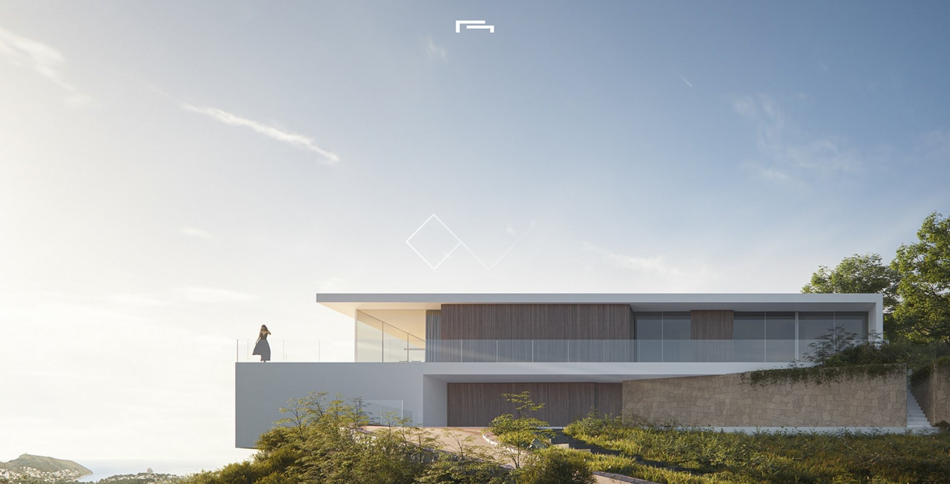 Neubau - Geometrische Design-Villa mit Meerblick in Moraira zu verkaufen
