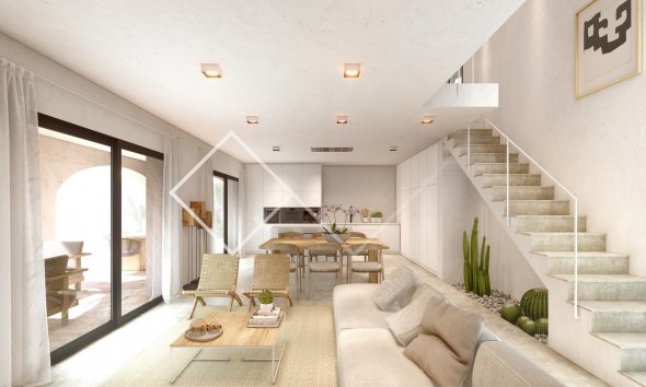 open plan - Neubau Villa zum Verkauf in Javea, traditioneller Stil