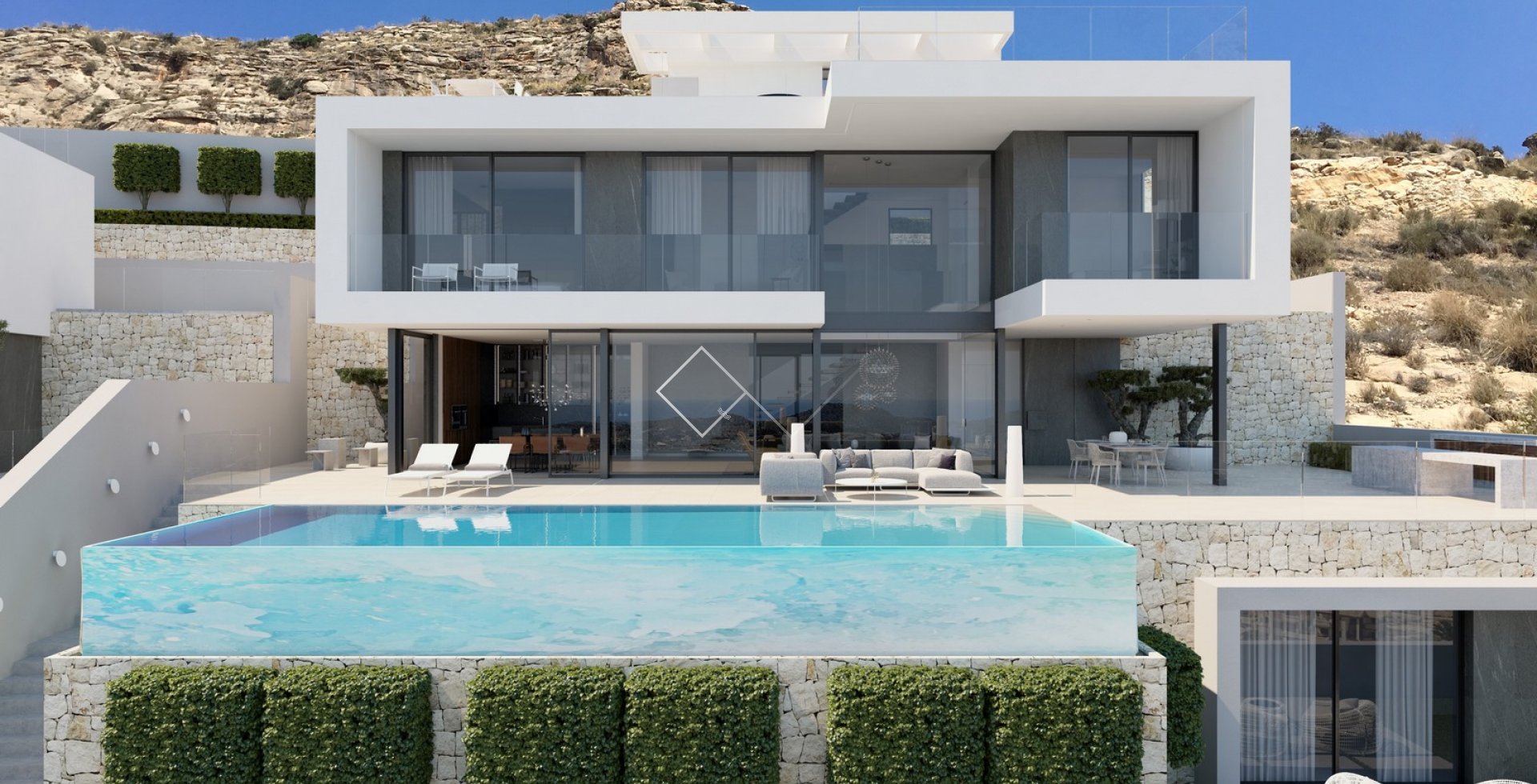 Villa de lujo con vistas al mar en venta en Finestrat
