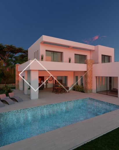 Project for modern villa for sale in Calpe, Empedrola II
