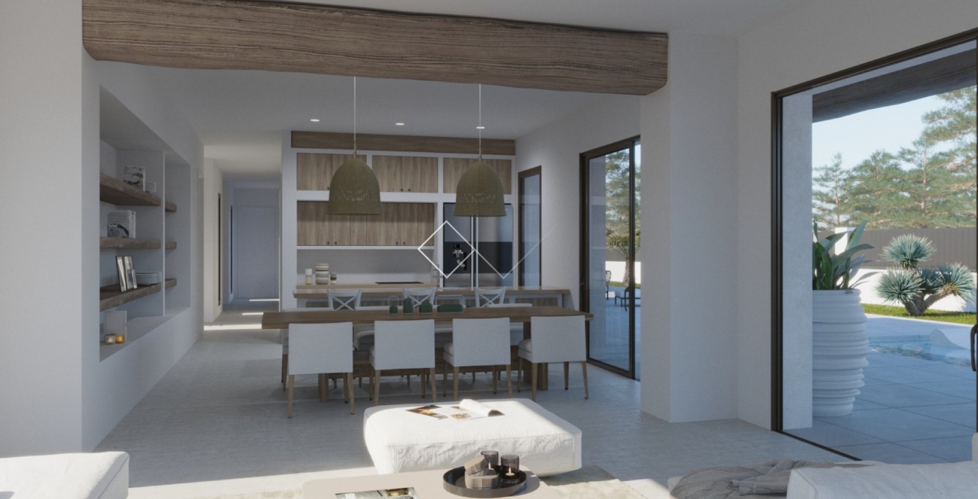 drinnen - Stilvolle Neubau-Villa zu verkaufen in Javea, Valsol