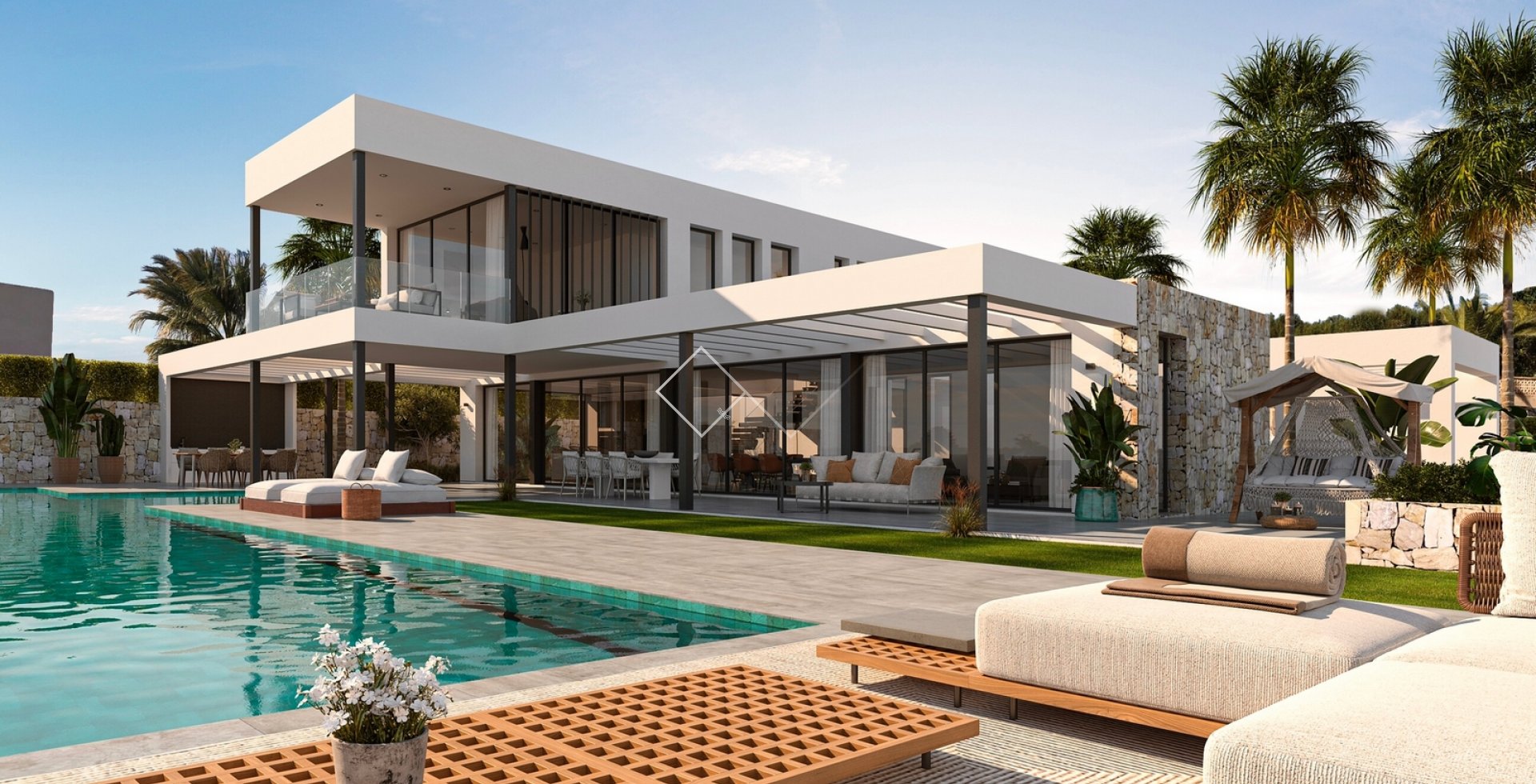Impresionante villa de nueva construcción con vistas al mar en venta en Moraira, Arnella