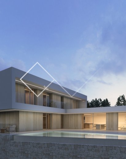 Projet avec permis pour une villa moderne à vendre à Benissa, La Fustera