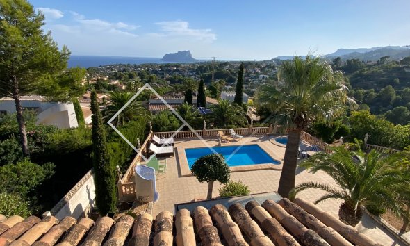 vistas - Gran villa tradicional en Benissa, San Jaime en venta con vistas al mar desde todas las habitaciones