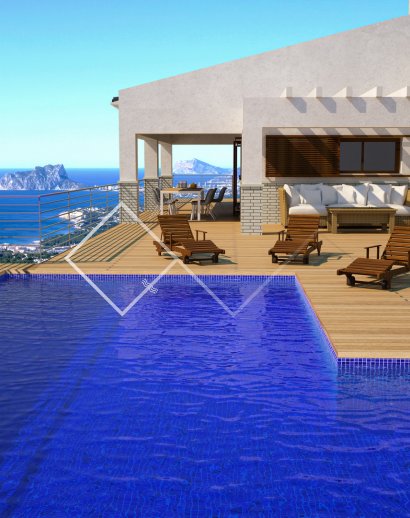 pool and sea views - Majestic villa with superb sea views, Benitachell