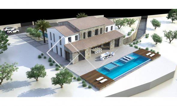 Nueva construcción - Casa de campo - Benissa - Partida Benimarraig