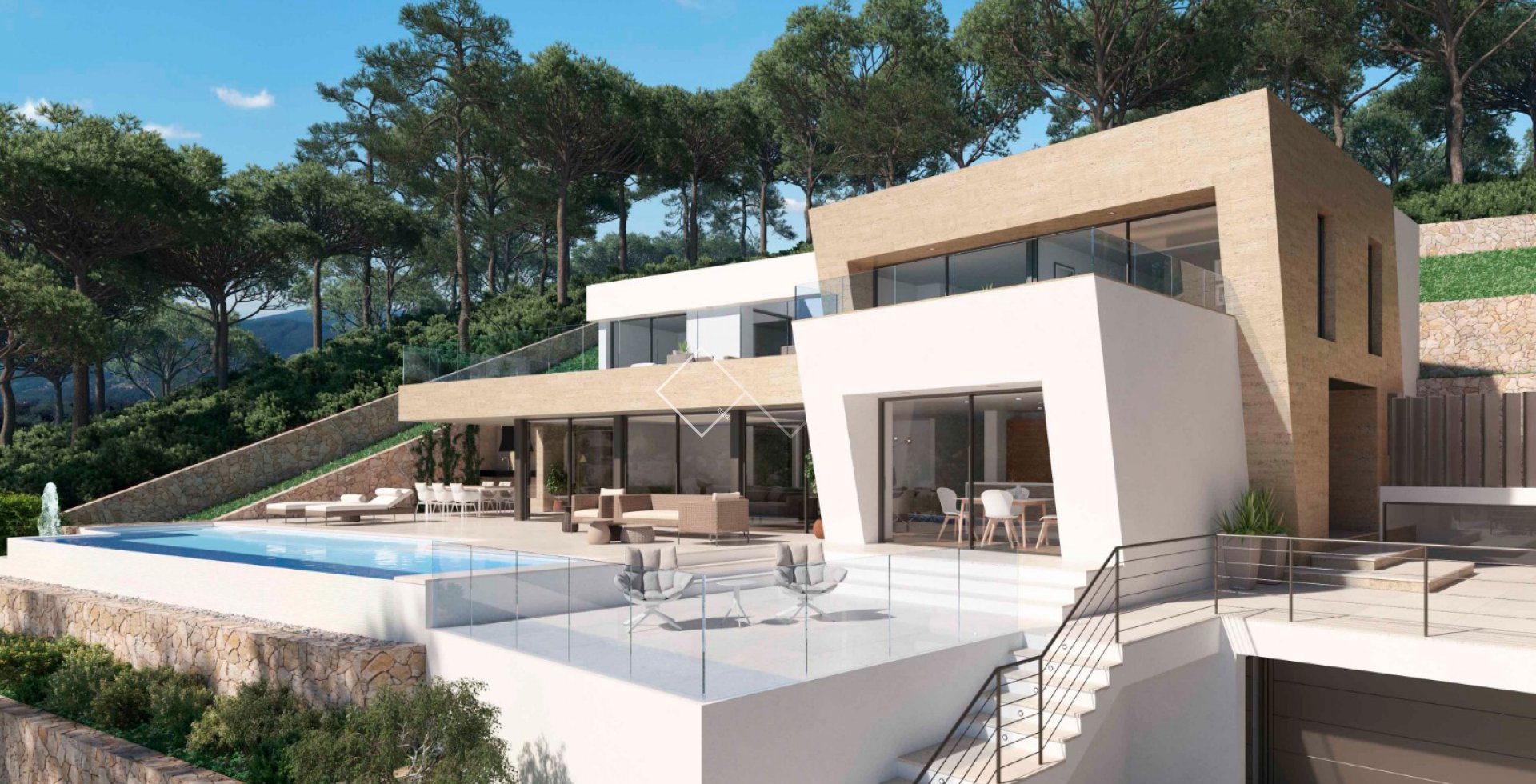 Modernes Design - Neubau Javea, Cap Marti mit Meerblick