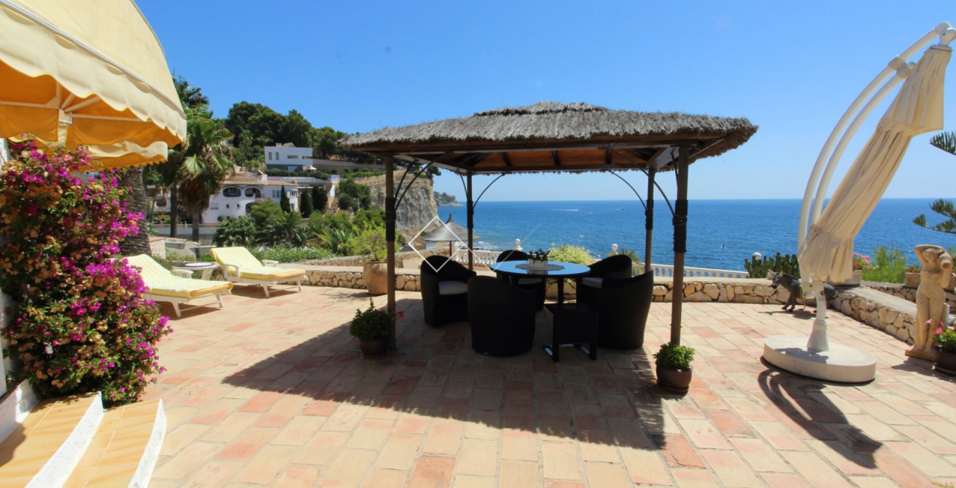 Cala Abogat - First line traditional villa for sale in Moraira