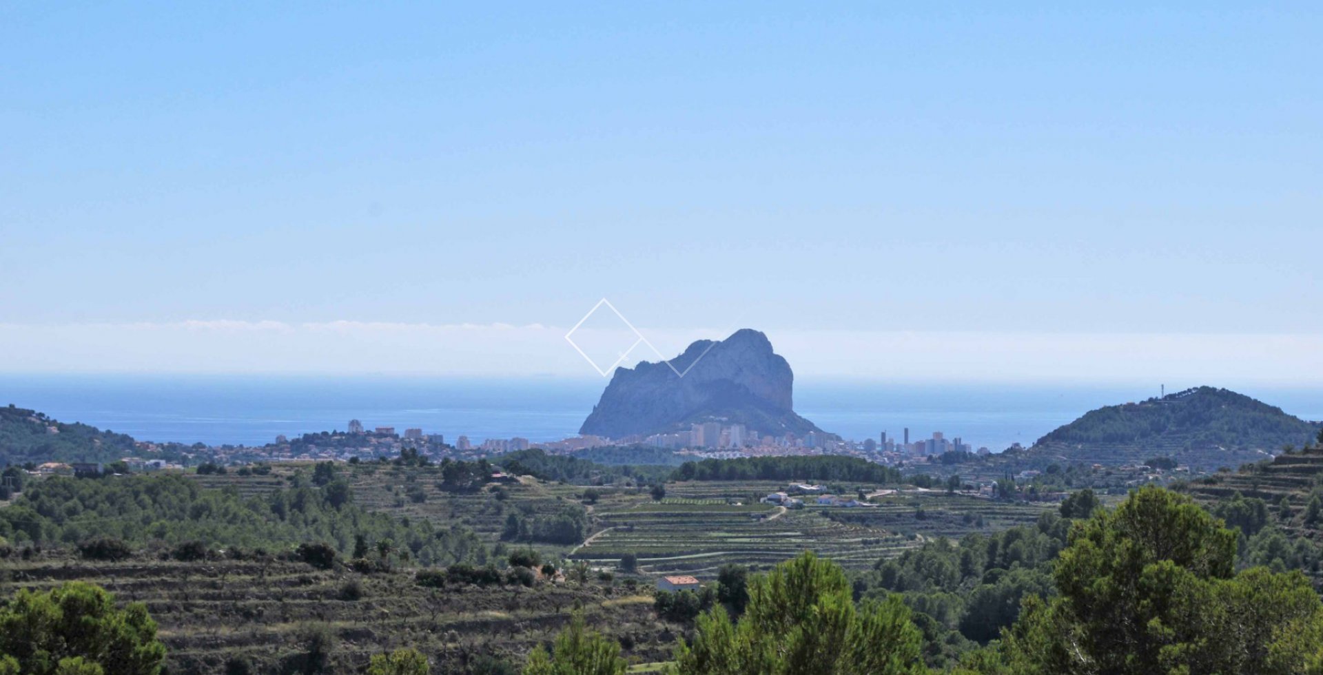 open sea views - Sea view country house for sale in Benissa
