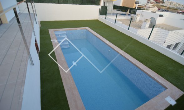 Pool - Neue moderne Villa in Finestrat