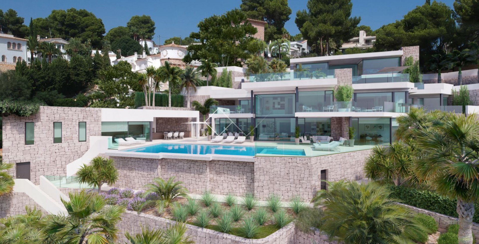 riesige luxuriöse Villa - Moderne Villa de luxe zu bauen in Benissa
