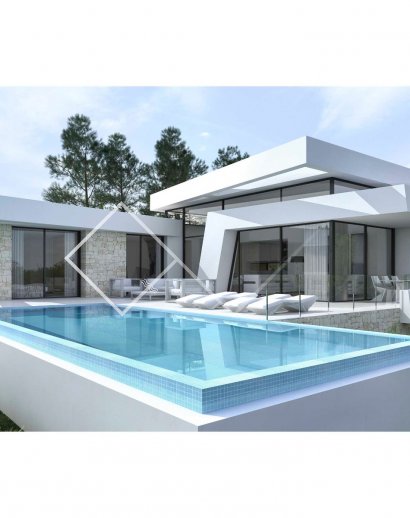 diseño moderno - Villa de nueva construcción de alta calidad con vistas al mar en Los Molinos, Benitachell