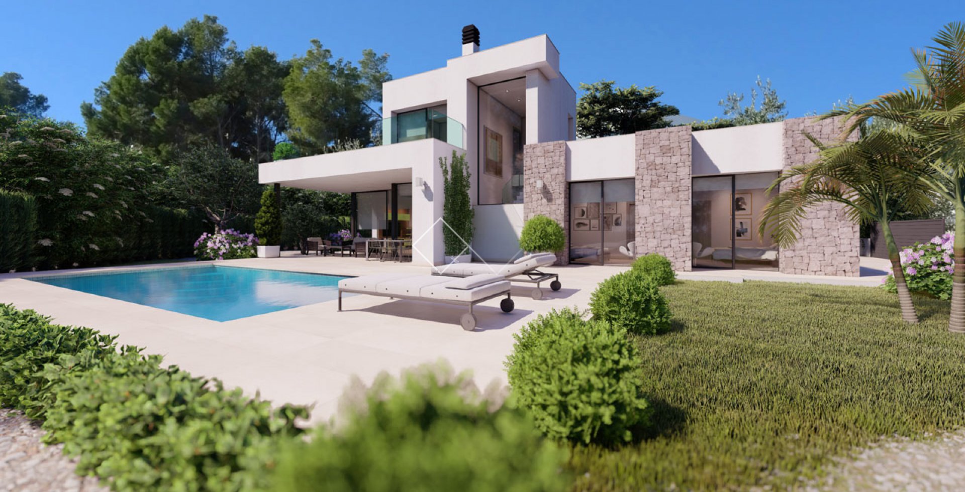 zeitgenössische Luxusvilla - Stilvolle moderne Villa, 500m vom Strand, in Benissa