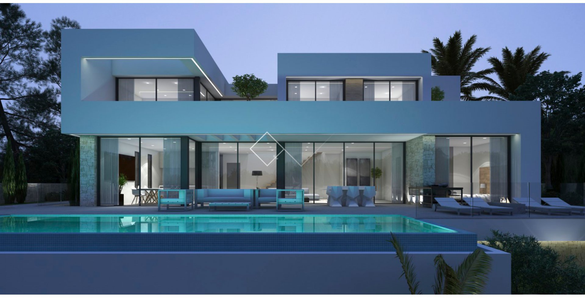 nouvelle construction - Projet: villa avec vue sur la mer à Fanadix, Moraira