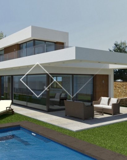 new construction javea - Modern villa under construction for sale in Javea