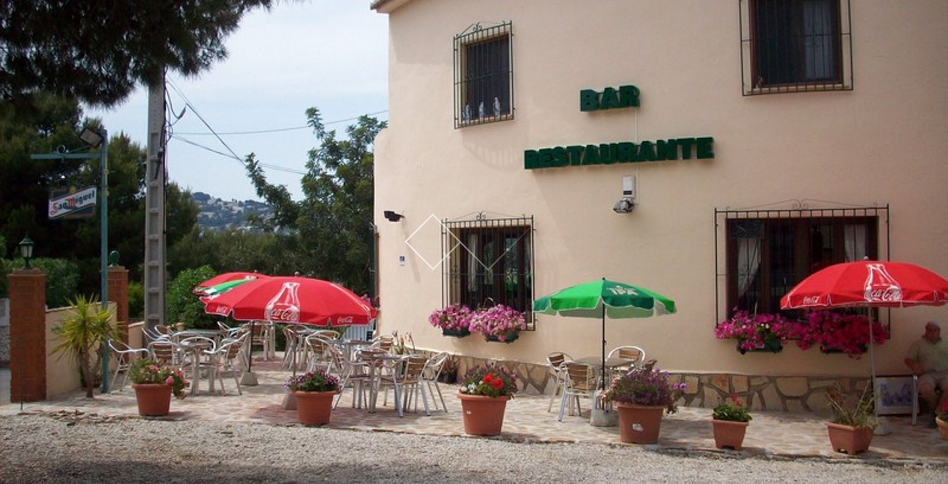 Terrasse - Villa (restaurant) avec grand potentiel à vendre à Moraira