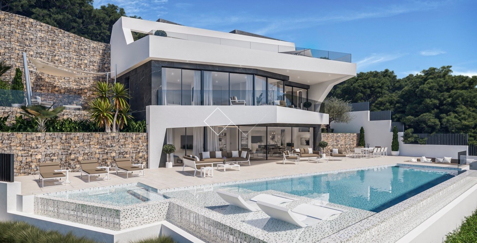 Projekt - Atemberaubende Design-Villa mit großartigem Meerblick in Benissa Costa