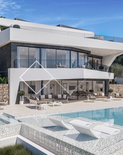 Projekt - Atemberaubende Design-Villa mit großartigem Meerblick in Benissa Costa