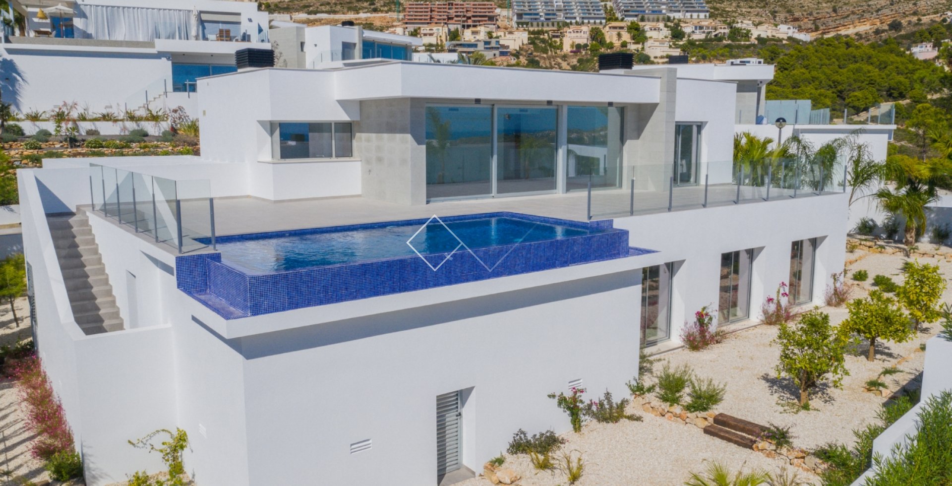 villa toit plat - Villa moderne avec vue sur la mer à Liros Design, Benitachell