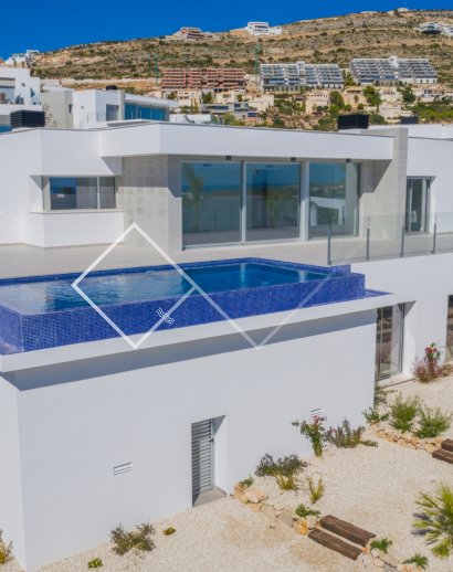 villa toit plat - Villa moderne avec vue sur la mer à Liros Design, Benitachell