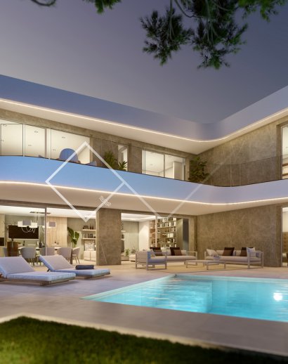 modern design - Luxury new villa in El Portet, Moraira