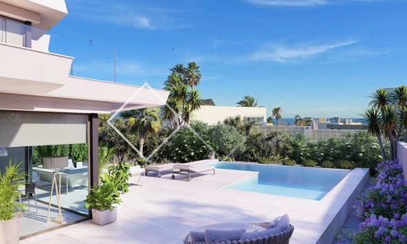 extérieur - Villa design à vendre à Calpe avec vue sur la mer