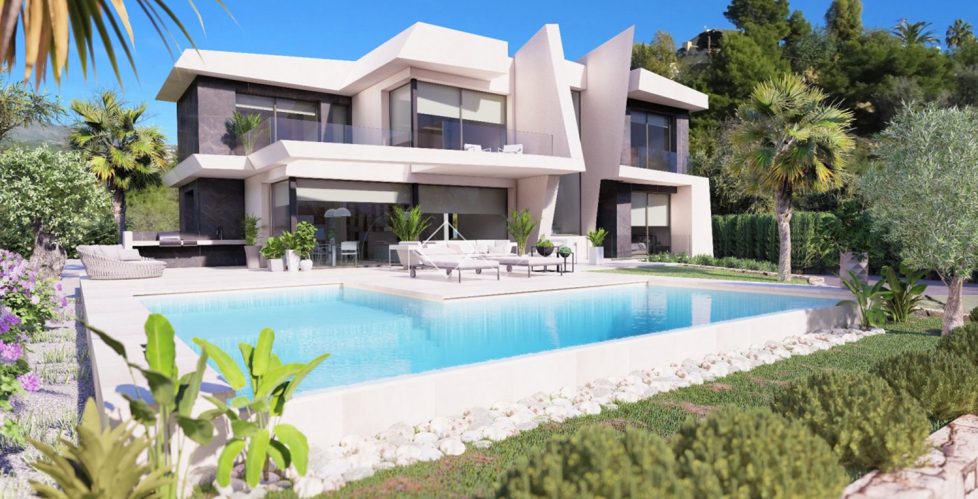 proyecto - Villa de diseño en venta en Calpe con vistas al mar