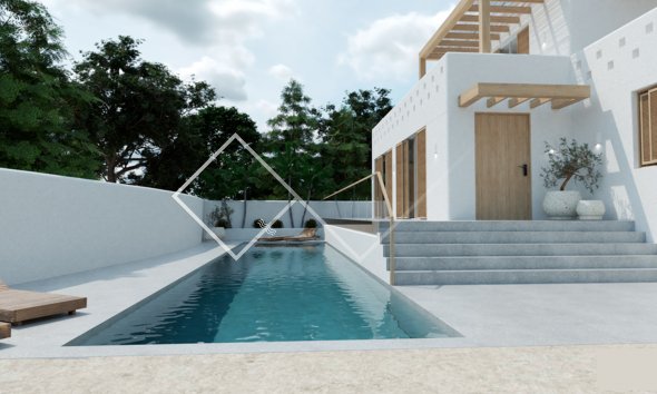 renovatieproject - Ibiza stijl villa te koop in Moraira