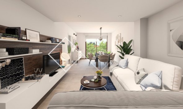 living room - new build apartments for sale in Moraira centre