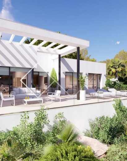 All on one level modern villa for sale in Pedreguer