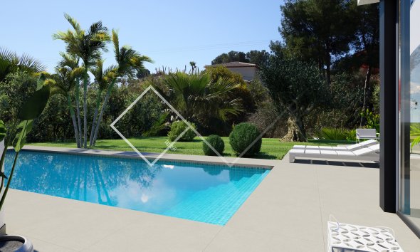 Pool - moderne Designvilla in Moraira zu verkaufen