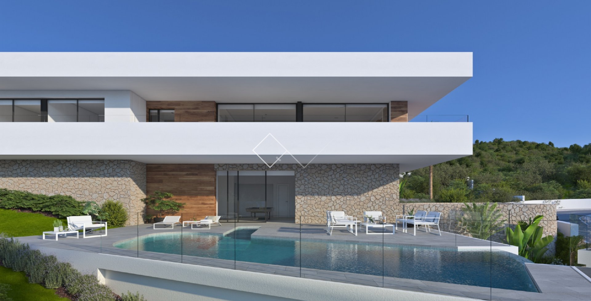 design villa - Superieure villa met zeezicht in Benitachell te koop