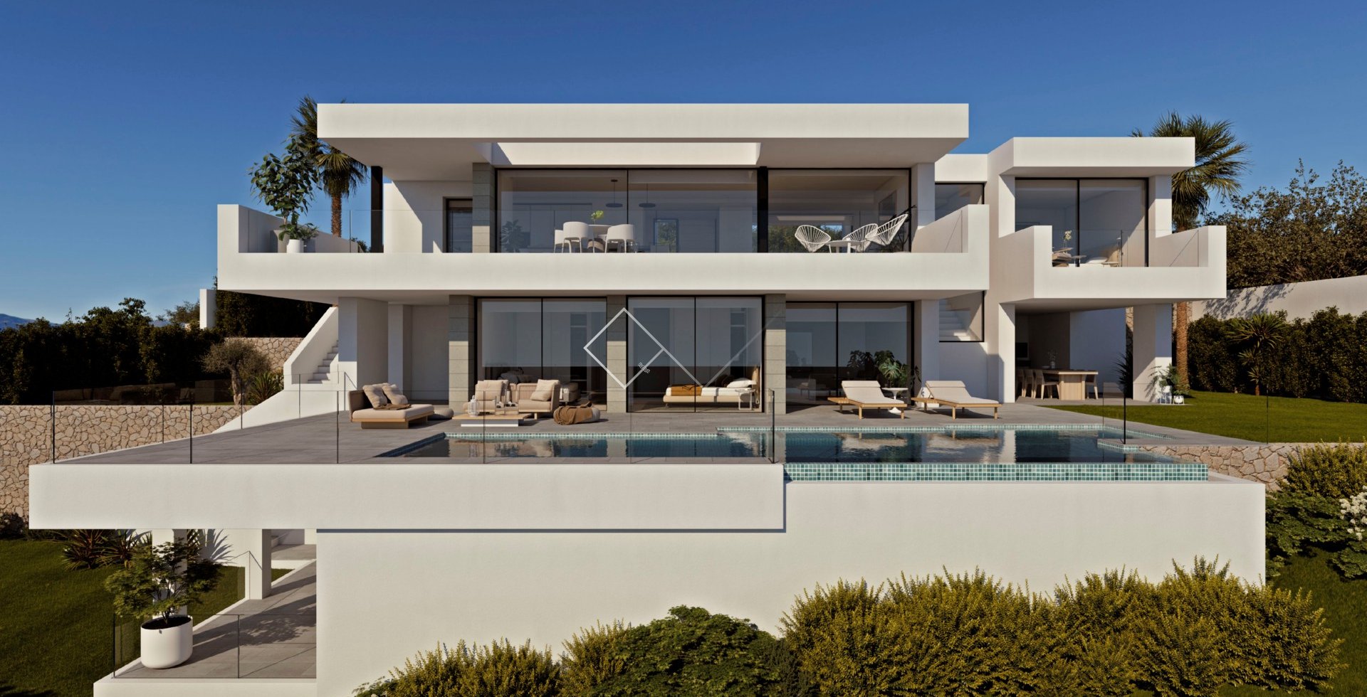 luxe villa - Strakke design villa te koop in Benitachell