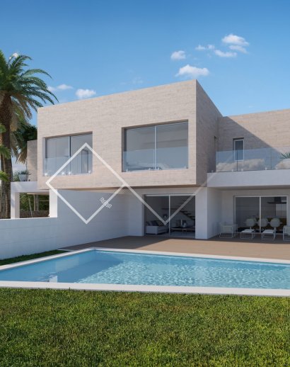 Pino Blanco - Neue Doppelhaushälfte in Moraira zu verkaufen, 600 m vom Meer
