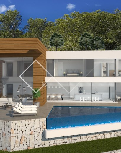 Moderna villa en venta en Moraira; lista a finales de 2022