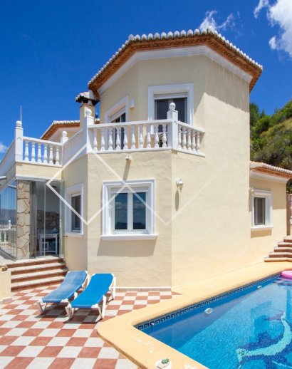 Villa à vendre à Moraira avec vue sublime sur la mer