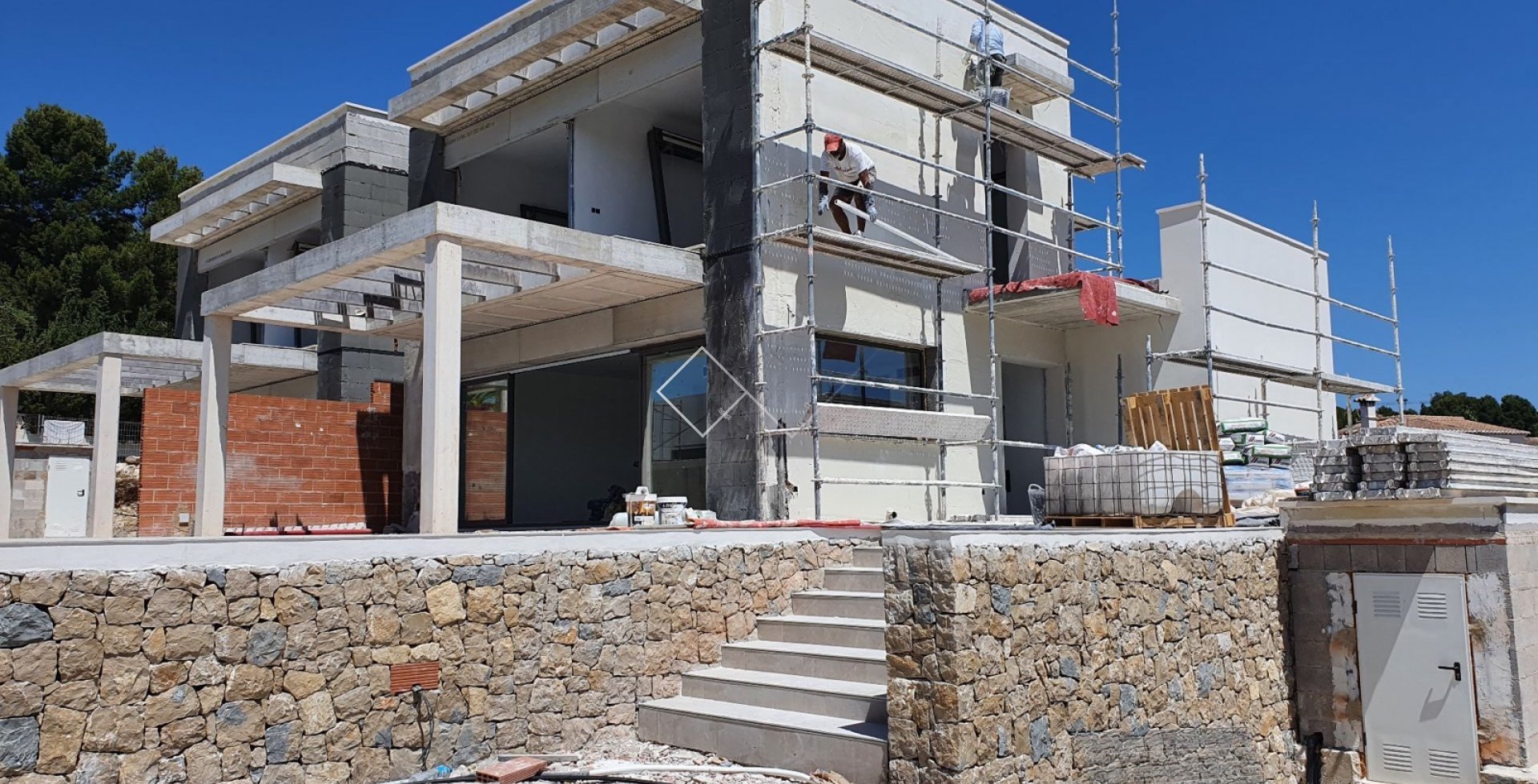 under construction - Modern semi-detached villa for sale in Moraira