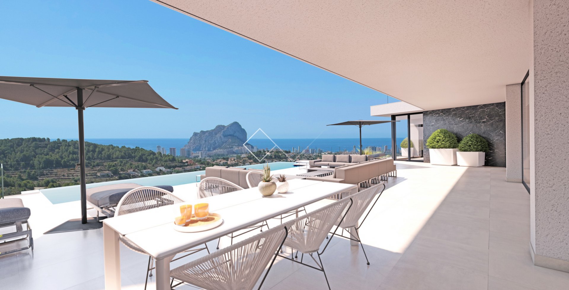 luxuriös und bequem - Schicke Villa mit atemberaubendem Meerblick in Calpe zu verkaufen