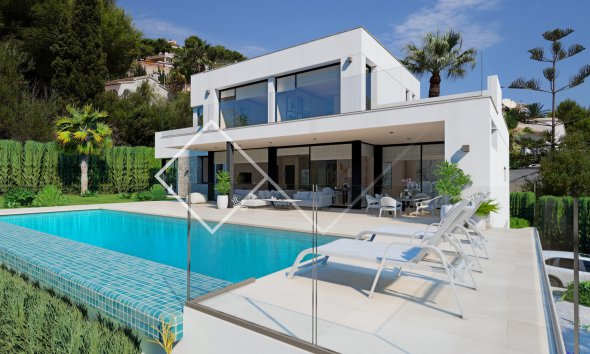 close to beach - Project for modern villa for sale in Moraira, El Portet