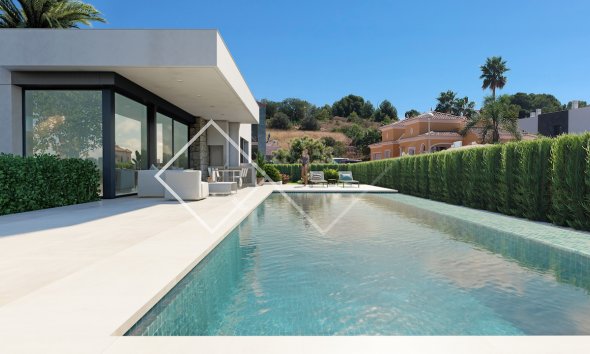modern design - Nieuwbouw villa te koop in Calpe dichtbij centrum