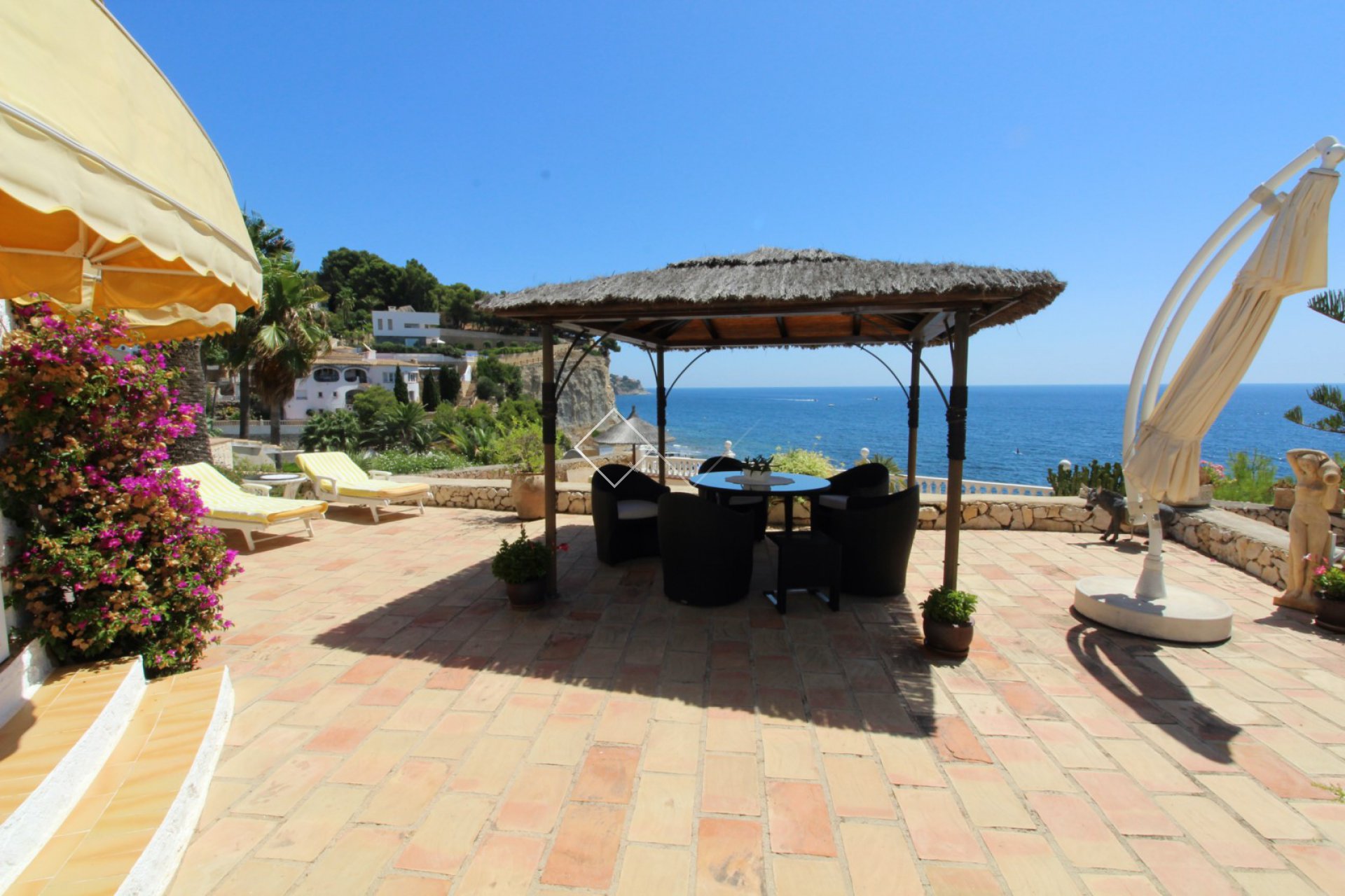 Cala Abogat - First line traditional villa for sale in Moraira